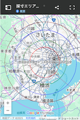 採寸お伺いのエリア案内地図／地図ページへ